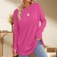 Casual Lange Mouwen Ronde Hals Top Dames