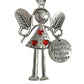 Engel meisje ijzeren kerst hangend ornament
