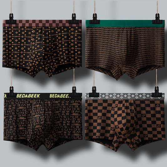 Vintage boxershorts met print voor heren