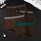 Vintage boxershorts met print voor heren