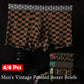 Vintage boxershorts met print voor heren