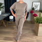 Elegante 3-delige set: lang vest, topje en broek