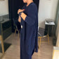 Elegante 3-delige set: lang vest, topje en broek