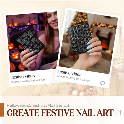 Halloween & Kerst Nagelsjabloon: creëer feestelijke nagelkunst