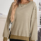 🔥Nieuwste modellen met 50% korting - Casual Crewneck Color-Blocked Sweatshirt met Zijsplit