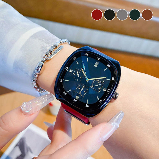 [Beste cadeau] Stijlvol horloge met grote wijzerplaa