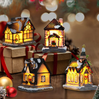 Miniatuur LED Verlicht Kerstdorp Hui