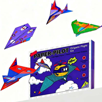 ✈️ ✨ Creatieve DIY-papieren vliegtuigjeset – Bouw en laat 10 modellen vliegen, educatief STEM-speelgoed voor kinderen van 6-12 jaar 🧠