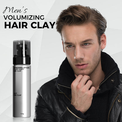 Men’s Refreshing Cologne-Scent Volumizing Hair Clay