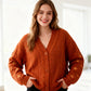 Dames gebreid vest met knope