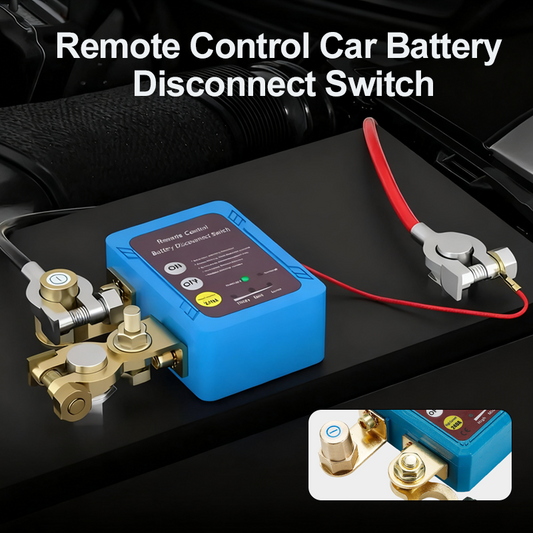 🚗🔌 Auto-Accu-Ontkoppelingsschakelaar met Afstandsbediening – Lagespanningsbeveiliging, Koper Constructie & Slimme Stroomonderbreking（Perfect voor Accu Bescherming!）