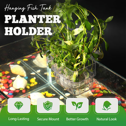 Hangende aquariumplantenhouder