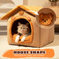 All-Season Washable Pet House Bed