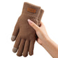 Warme thermische gebreide touchscreenhandschoene