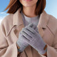 Warme thermische gebreide touchscreenhandschoene