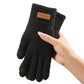 Warme thermische gebreide touchscreenhandschoene