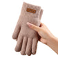 Warme thermische gebreide touchscreenhandschoene