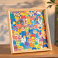 🐱Houten fotolijst in de vorm van een puzzel met een kat, om zelf te beschilderen
