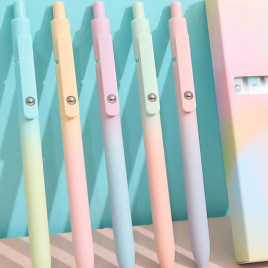 5 Stuks Intrekbare Zwarte Inktpennen