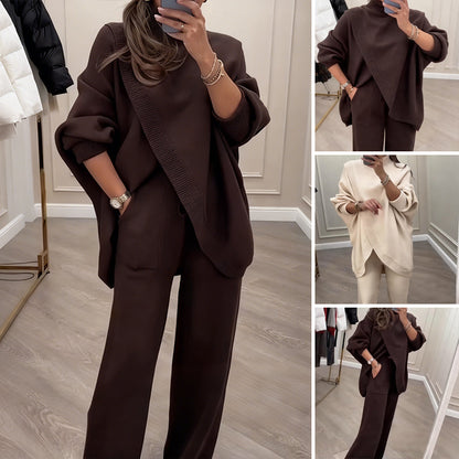 🔥 50% KORTING🔥 Tweedelige Oversized Set van Trui en Broek voor Dames