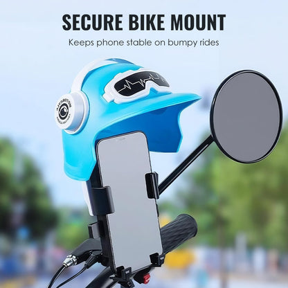 Duurzame fiets-telefoonhouder met weersbescherming