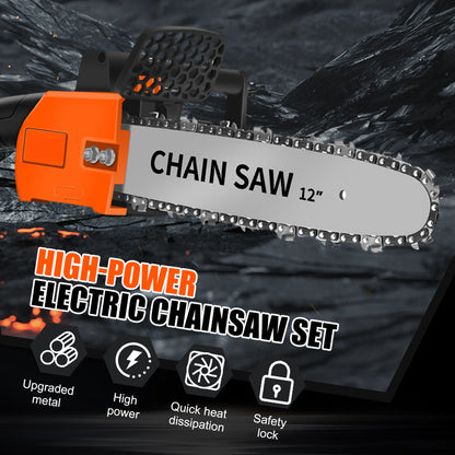 Krachtige elektrische kettingzaagse