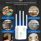 Dual-Band WiFi Booster – 1200Mbps, 4 Antennes & Door-Muur Dekking (Plug & Play, Gaming Vast!)
