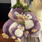 Adorable Eggplant Penguin Ultra-Soft Toy