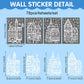 ✨ Christmas-Themed Glittering Window Stickers 9 PCS Set