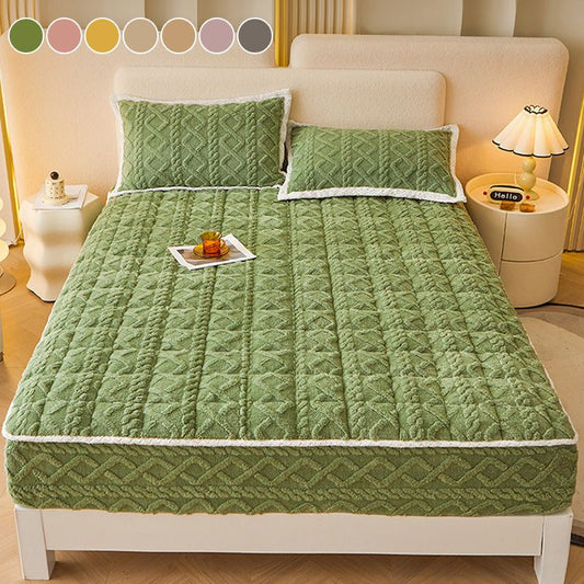 🛏️ 50% KORTING! 🎁 Warm Hoeslaken – Geborsteld Flanel, Diepe Zak (40 cm), Antislip Hoeken ❄️🛌