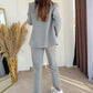 ⏳Tijdelijk 50% korting⏰Klassieke damesblazer en broekset van 2 stuks🧥👖