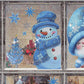 ✨ Christmas-Themed Glittering Window Stickers 9 PCS Set