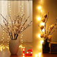 🌿 KOOP 2, KRIJG 3! ✨ LED-SLINGER "WILGENTAK" - 5 knipperende standen & werkt op batterijen, etherische decoratie voor slaapkamer en feesten, eenvoudige draadloze installatie 🌙