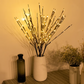 🌿 KOOP 2, KRIJG 3! ✨ LED-SLINGER "WILGENTAK" - 5 knipperende standen & werkt op batterijen, etherische decoratie voor slaapkamer en feesten, eenvoudige draadloze installatie 🌙