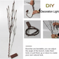 🌿 KOOP 2, KRIJG 3! ✨ LED-SLINGER "WILGENTAK" - 5 knipperende standen & werkt op batterijen, etherische decoratie voor slaapkamer en feesten, eenvoudige draadloze installatie 🌙