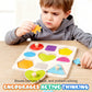 Leuke en leerzame houten puzzel met pinnen voor peuter