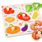 Leuke en leerzame houten puzzel met pinnen voor peuter