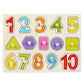 Leuke en leerzame houten puzzel met pinnen voor peuter