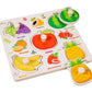 Leuke en leerzame houten puzzel met pinnen voor peuter