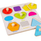 Leuke en leerzame houten puzzel met pinnen voor peuter
