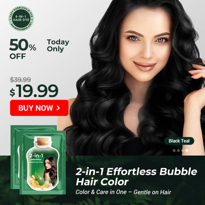 2-in-1 moeiteloze bubbelhaarkleur