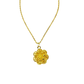 Elegante gouden bloemenhanger kettin