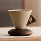 🔥New Year's Special Offer:50% OFF🎉Vintage Coffee Mug with Wooden Handle & Saucer