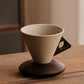 🔥New Year's Special Offer:50% OFF🎉Vintage Coffee Mug with Wooden Handle & Saucer