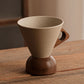 🔥New Year's Special Offer:50% OFF🎉Vintage Coffee Mug with Wooden Handle & Saucer