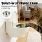 Wandmontage Kattenvoerbak in Toilet Vorm