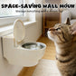 Wandmontage Kattenvoerbak in Toilet Vorm
