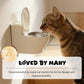 Wandmontage Kattenvoerbak in Toilet Vorm