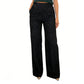 Hoge taille glitter broek met rechte pijpen