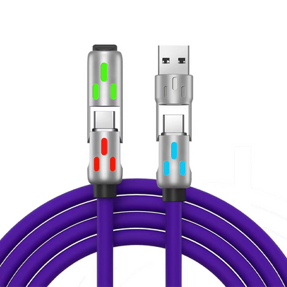 🌈 RGB 4-in-1 -pikalatauskaapeli, jopa 240 W – osta 1, saat 1 kaupan päälle